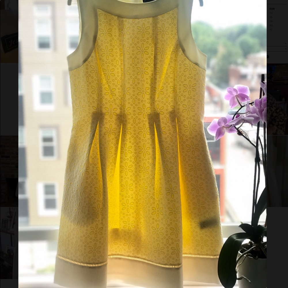 SOLD Jessica Howard Contrast Eyelet Fit & Flare Dress - Picture 6 of 8